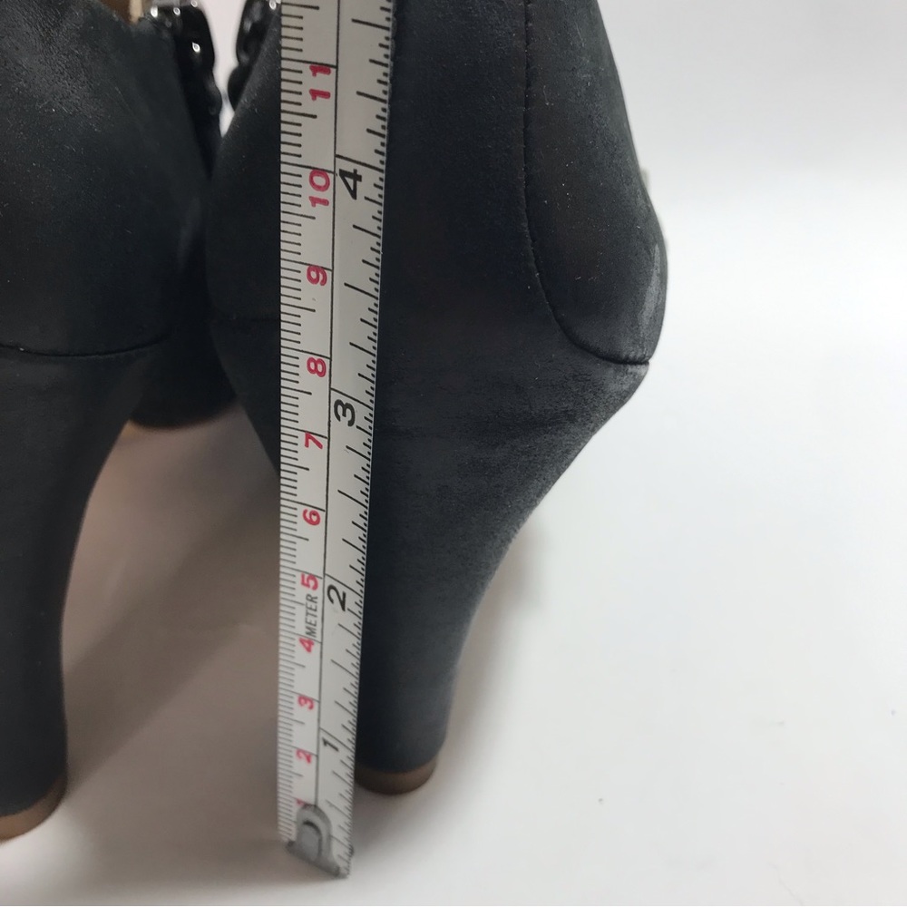 ECCO Women's Black Heeled Leather Booties Size 35 NIB - Picture 10 of 15